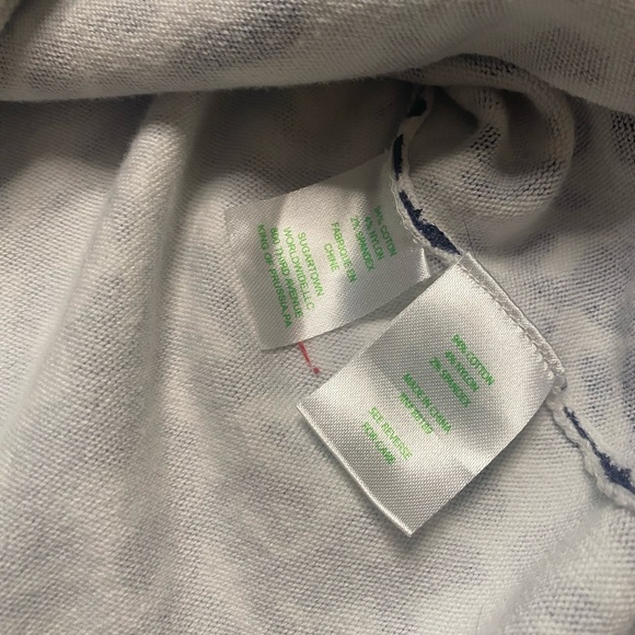 Lilly Pulitzer Blue Coral Print Long Sleeve V-Neck Top – Size S - Picture 8 of 8